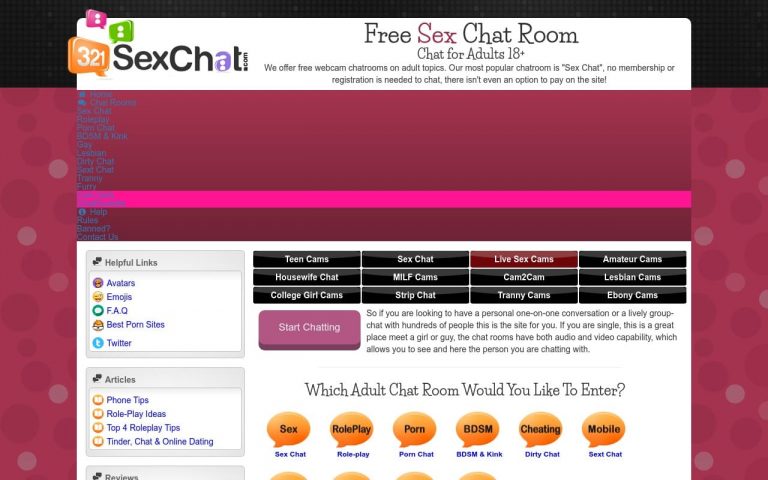 321Sexchat - best Sex Chat Sites